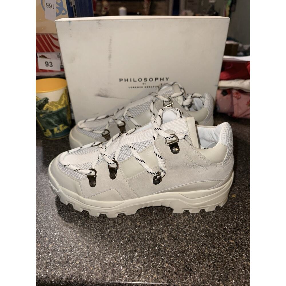Philosophy Di Lorenzo Serafini mesh White lace-up sneakers Size 38
